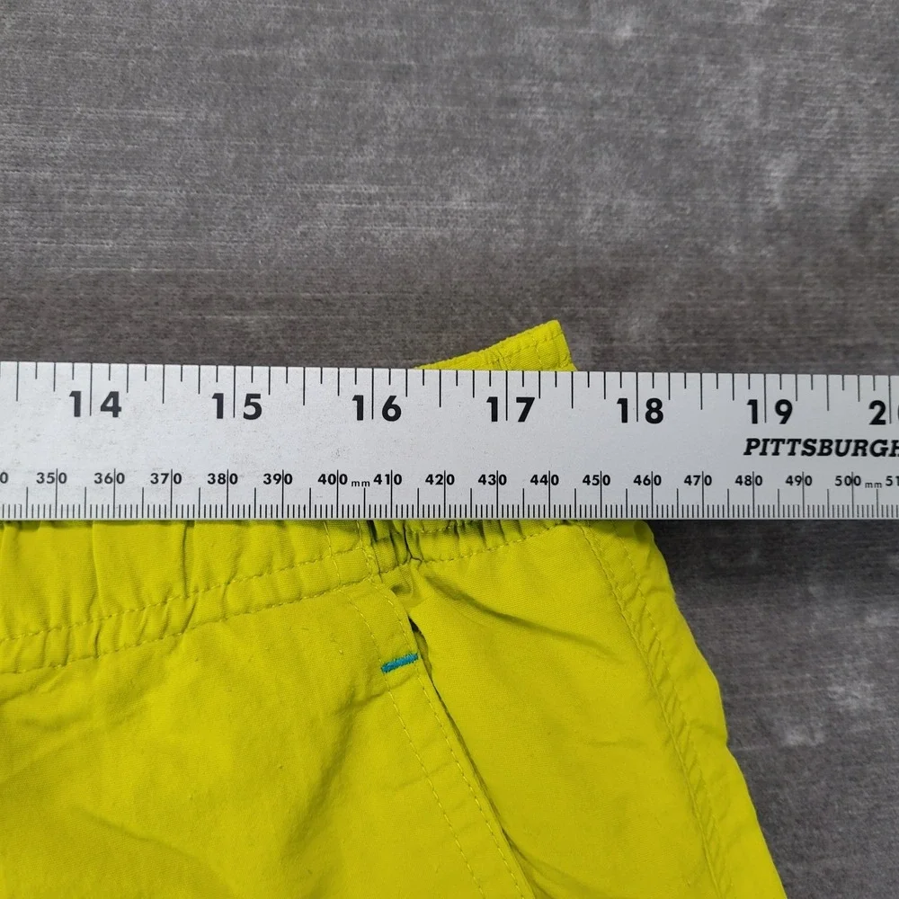 Tommy Bahama Relax Mens L Lime Green Nylon Swim Trunks Cargo Pocket Board Shorts